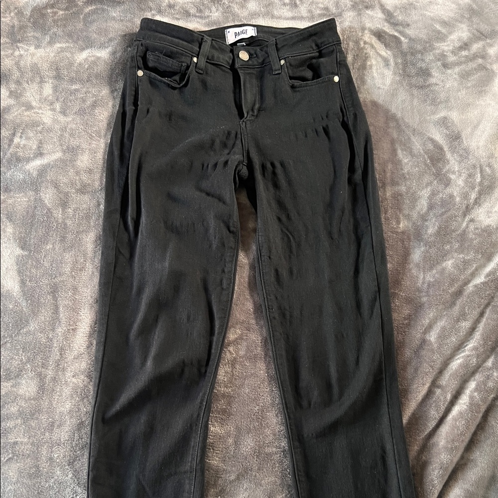 Paige denim black verdugo ankle style jeans size 26